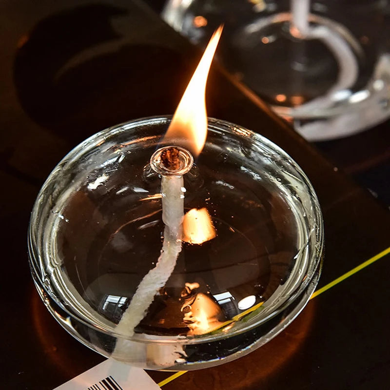 The Mira Glass Oil Candle