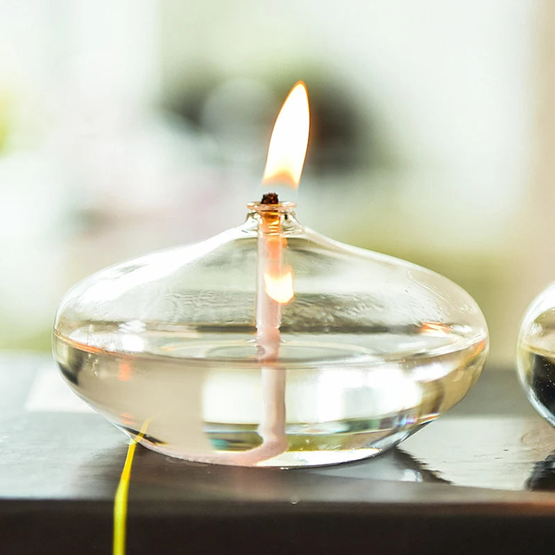 The Mira Glass Oil Candle