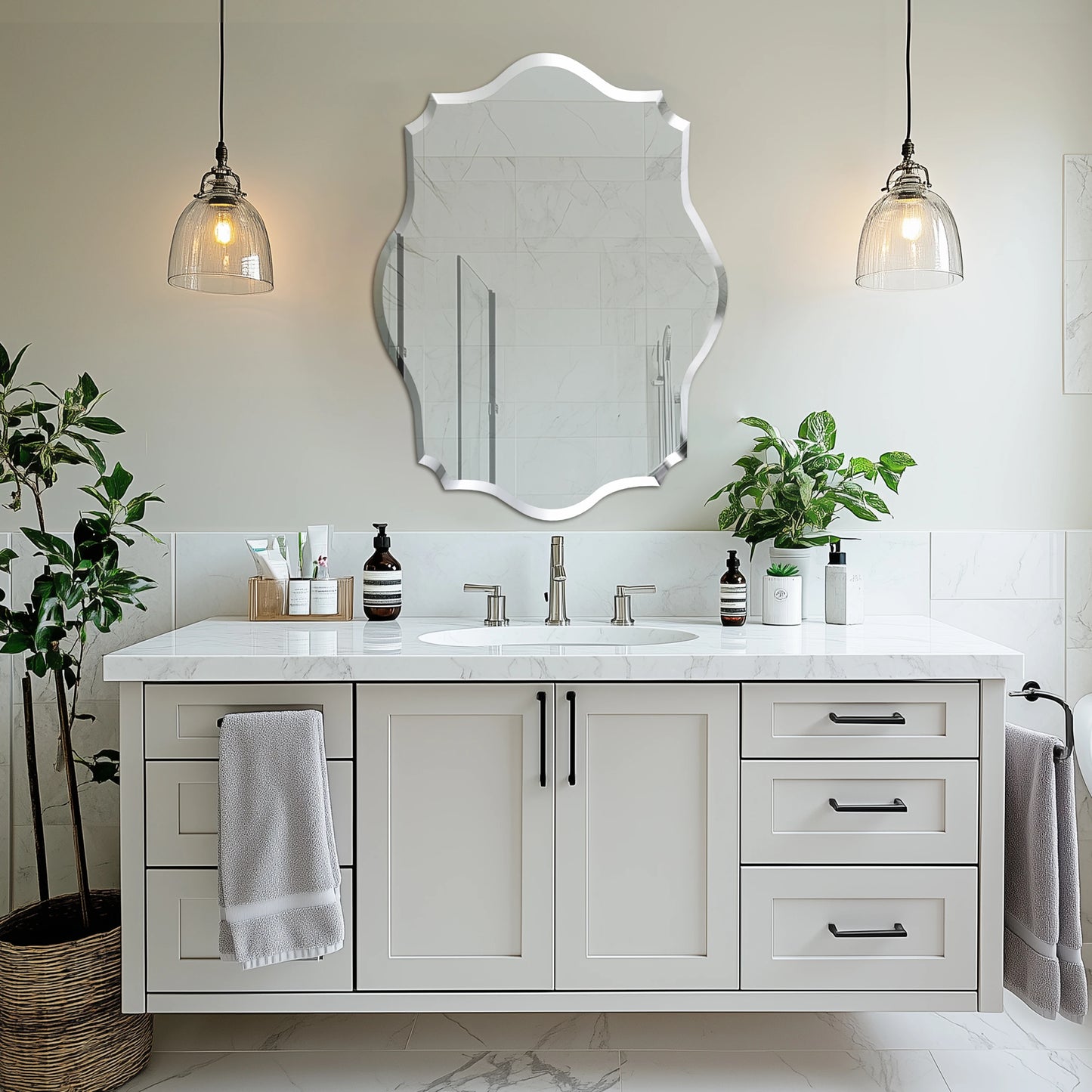 The Valette Irregular Wall Mirror