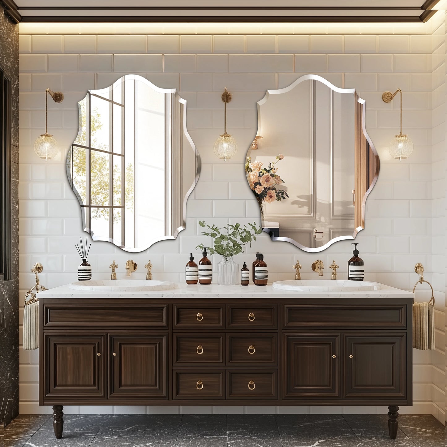The Valette Irregular Wall Mirror
