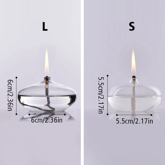 The Mira Glass Oil Candle