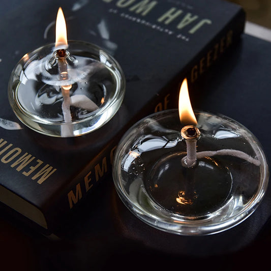 The Mira Glass Oil Candle